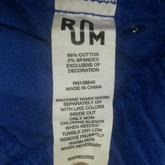 NEW Ruum Skinny Cords Blue 12 Months - Picture 6 of 8